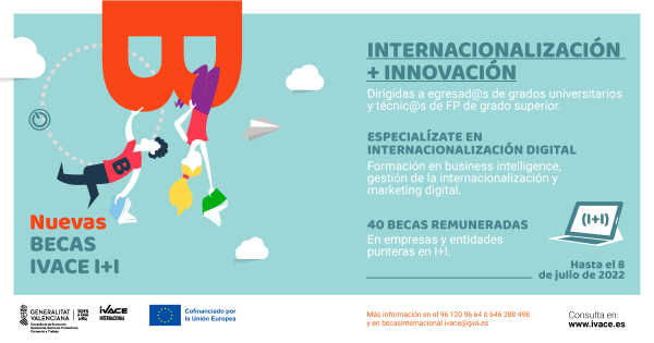 El Ivace lanza una nueva convocatoria de becas  centradas en innovación aplicada a la internacionalización 